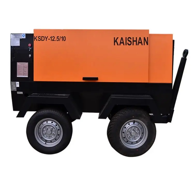 Kaishan KSDY-12.5/10 75KW Mobile Screw Compressor for Industrial, Construction, Mining and Chemical 